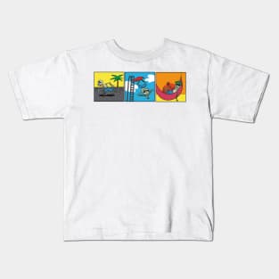 Summer Skeletons Kids T-Shirt